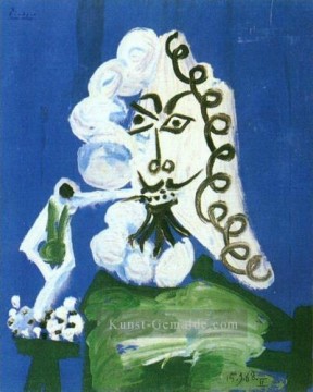  Rohr Galerie - Mann assis a la pipe 1968 Kubismus Pablo Picasso